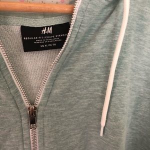 Men’s Light Green/Aqua H&M Hoodie XL.  Like New.